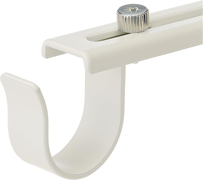 Ikea Curtain Rod Holder Bracket Wall/Ceiling Set Of 2 Steel White