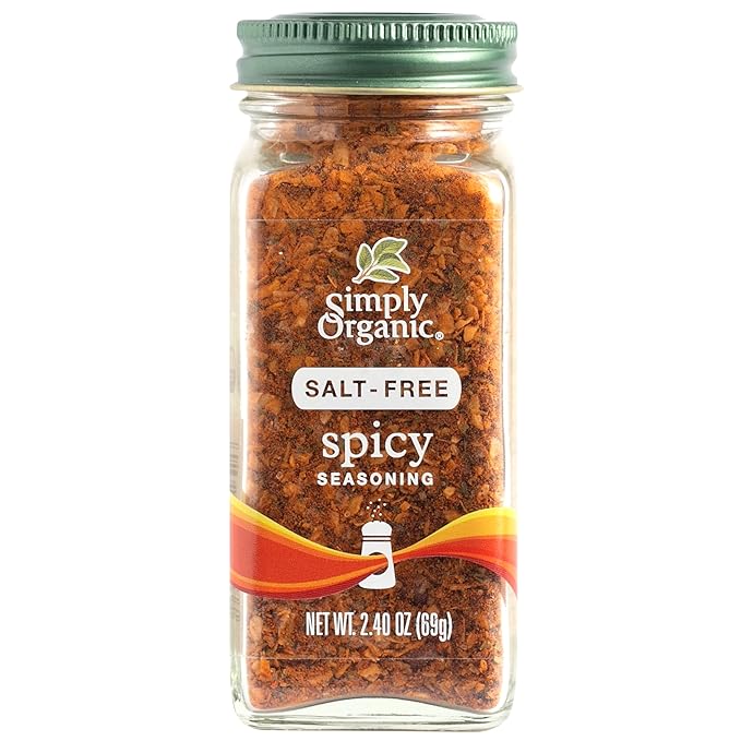 Simply Organic Spicy Seasoning, Salt Free Organic, 2.4 Ounce