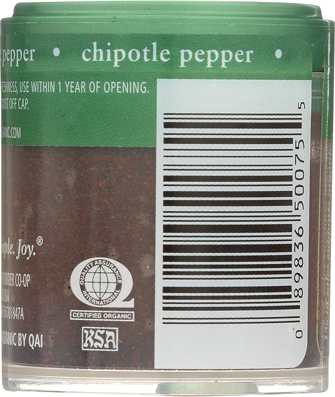 Simply Organic Ground Chipotle Pepper, Certified Organic - 0.57 oz
