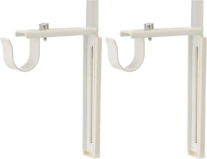Ikea Curtain Rod Holder Bracket Wall/Ceiling Set Of 2 Steel White