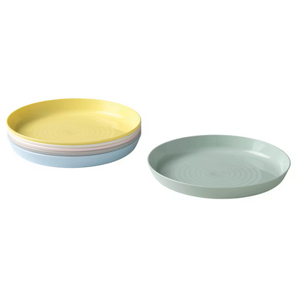 KALAS Plate, mixed colors, set of 6